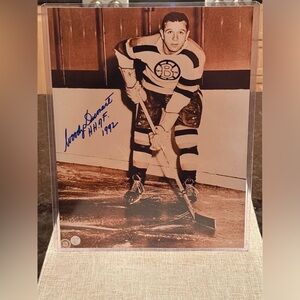 Vintage Hockey Player Photo Print